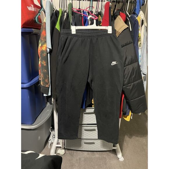 Nike Other - Size Large- Nike Pants Men’s Straight Black Sweatpants Fleece Casual Sportswear